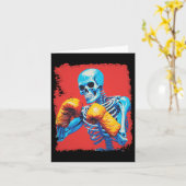 Skelettboxen Karte (Gelbe Blume)