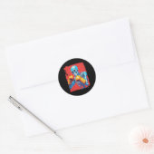 Skelettboxen Runder Aufkleber (Umschlag)