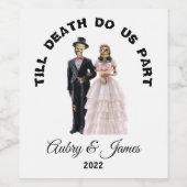 Skelettbräu Weinetikett (Einzelnes Label)