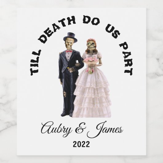 Skelettbräu Weinetikett (Einzelnes Label)