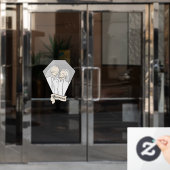 Skelettbräute Fensteraufkleber (Büro Tür)