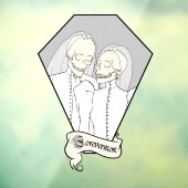 Skelettbräute Fensteraufkleber (Blatt 3)