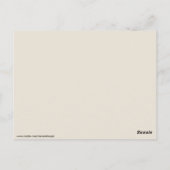 Skelettbräute und Bräutigam-Postkarte Postkarte (Rückseite)