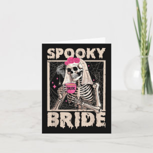 Skelettbride Drink Coffee Wedween C Karte