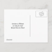 Skelettbride & Groom Save the Date Postkarten (Rückseite)