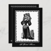 Skelettbrücke (Brautparty) - Einladung (Vorne/Hinten)