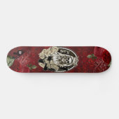 Skelettbrücke und Rose aus erschüttertem Septa Skateboard (Horizontal)