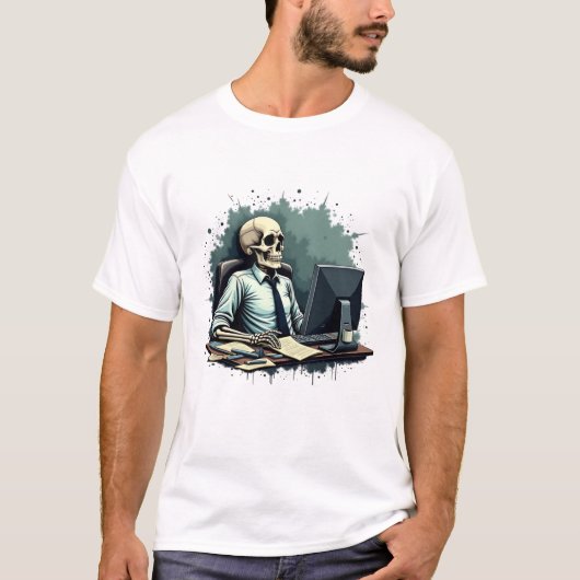 Skelettbüro T-Shirt (Vorderseite)