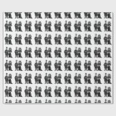 Skelettcouple - Umschlagpapier (Maßgeschneidert) Geschenkpapier (Flach)