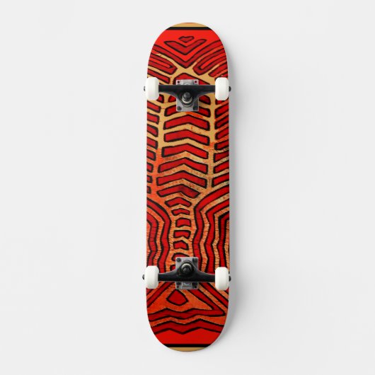 Skelettdesign auf Skateboard (Vorderseite)