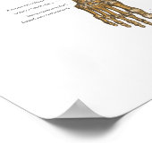 Skelettdiagramm des menschlichen Skelettsystems mi Poster (Ecke)