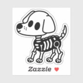 Skelettdoodle Aufkleber (Blatt)