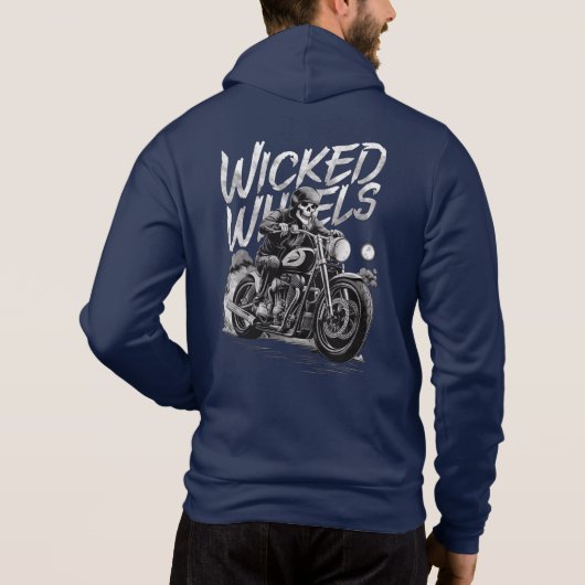 Skelette auf Rädern Hoodie (Rückseite)