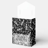 Skelette auf schwarzem Halloween Geschenkschachtel (Geöffnet)