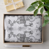 Skelette aus dekorativem Gewebe Seidenpapier (Geschenk)