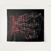 Skelette aus Flammen Wandteppich (Vorderseite (Horizontal))