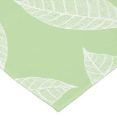 Skelette aus weißem Leaf Kurzer Tischläufer (Ecke)