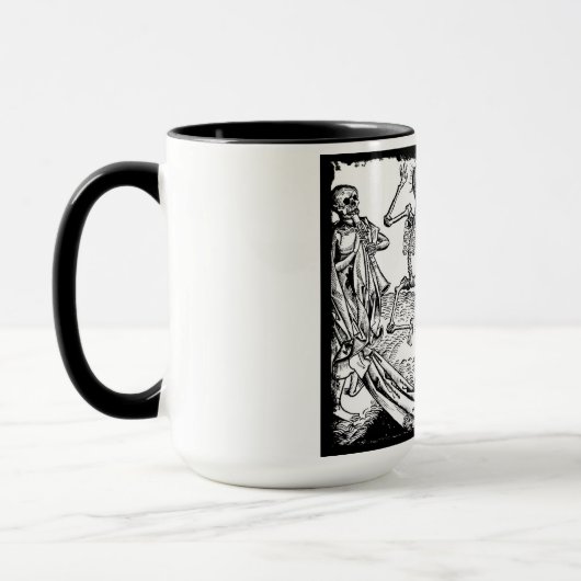 Skelette Danse makabere Kaffee-Tasse Tasse (Links)
