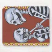 Skelette dia de Los Muertos in Liebe mousepad (Vorne)