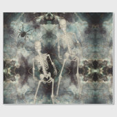 Skelette, die aus dem Halloween-Kunsthandwerk des  Geschenkpapier (Flach)
