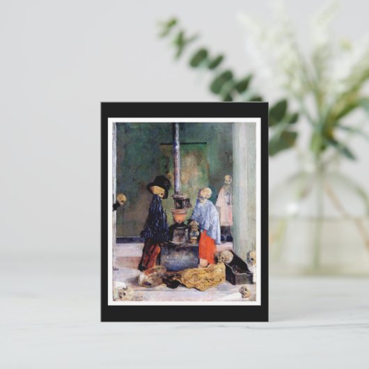 Skelette-Erwärmung selbst Postkarte (Stehend Vorderseite)