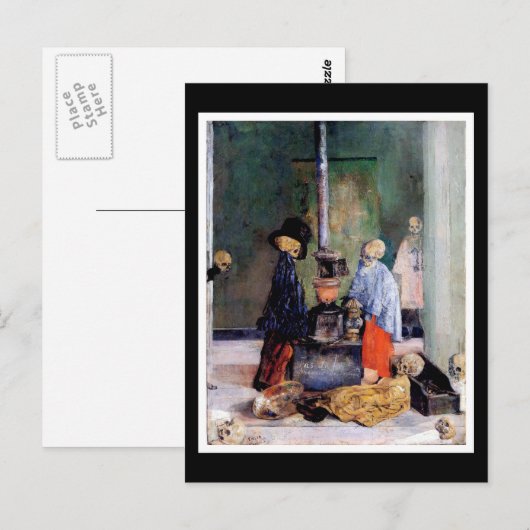 Skelette-Erwärmung selbst Postkarte (Vorne/Hinten)