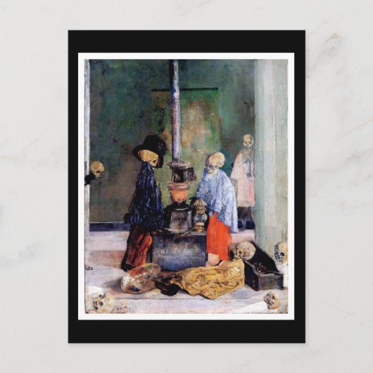 Skelette-Erwärmung selbst Postkarte (Vorderseite)