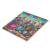 Skelette Fliese (Seite)