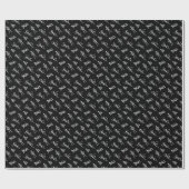 Skelette Geschenkpapier (Flach)
