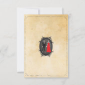 Skelette Halloween danken Ihnen Wedding rustikale Dankeskarte (Rückseite)