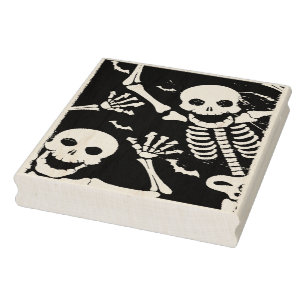 Skelette - Halloween-Kartenmachen Gummistempel