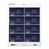 Skelette - Halloween-Labels (Vorne)