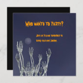 Skelette - Halloween-Party-Einladung Einladung (Vorne/Hinten)