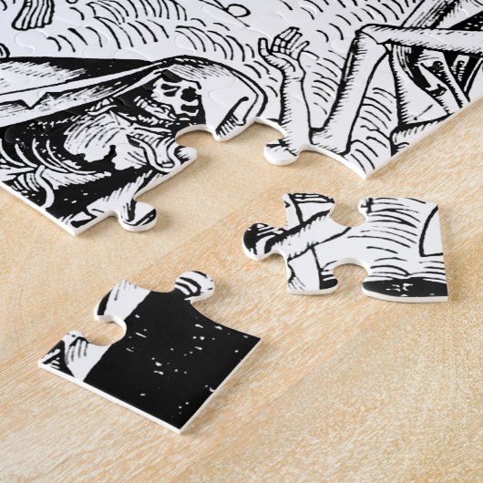 Skelette - Halloween Puzzle (Seite)