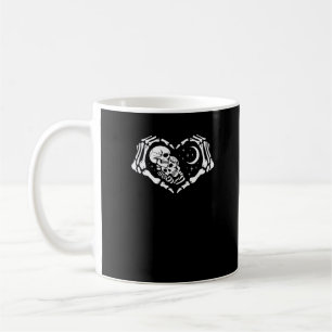 Skelette Herz Hände Kaffeetasse