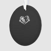 Skelette Herz Hände Ornament (Vorderseite)