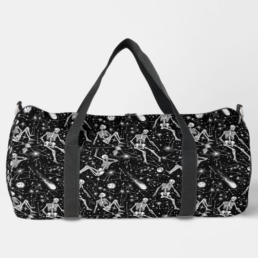 Skelette im Weltraumhintergrund Duffle Bag (Vorderseite)