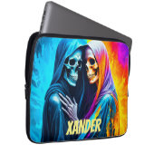 Skelette in einem Regenbogen Personalisiert Laptopschutzhülle (Vorne Rechts)
