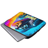 Skelette in einem Regenbogen Personalisiert Laptopschutzhülle (Vorne Knopf)