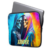 Skelette in einem Regenbogen Personalisiert Laptopschutzhülle (Vorderseite Links)