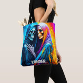 Skelette in einem Regenbogen Personalisiert Tasche (Von Nahem)