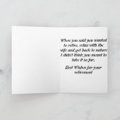 Skelette in einer Höhlen-Ruhestandskarte Karte (Innenseite)