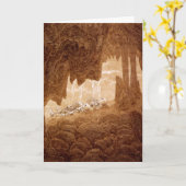 Skelette in einer Höhlen-Ruhestandskarte Karte (Gelbe Blume)