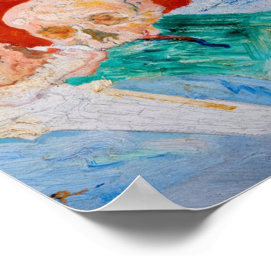 Skelette in Tarnung von James Ensor Poster (Ecke)