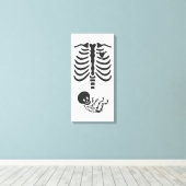 Skelette Leinwanddruck (Insitu (Holzboden))
