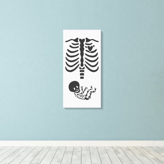 Skelette Leinwanddruck (Insitu (Holzboden))