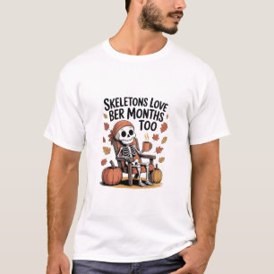 Skelette lieben die Ber-Monate zu Weihnachten T-Shirt