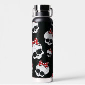 Skelette mit Bögen Trinkflasche (Rückseite)