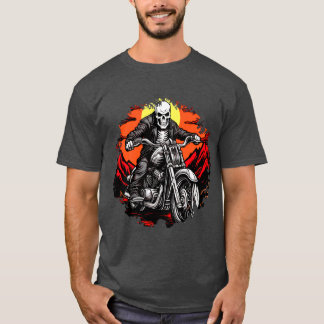 Skelette Motorradfahrer / Motorrad Skelett T-Shi T-Shirt