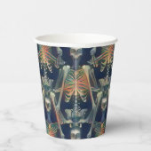 Skelette Muster Spookes Cooles Halloween-Party Pappbecher (Rechts)